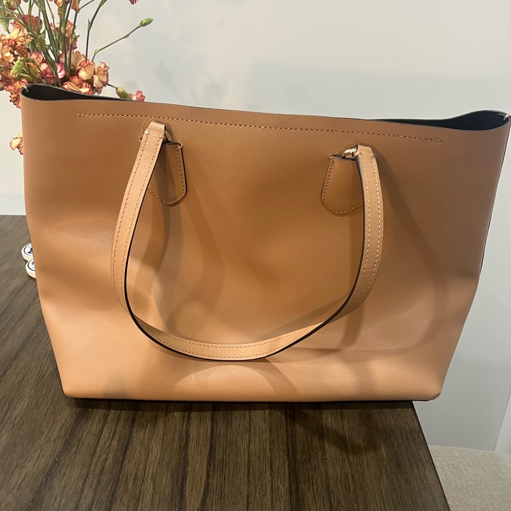 Kate Spade Tan and Black Leather Tote Bag - Picture 2 of 3